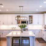 Kitchen Decor - White Wooden Cupboards
