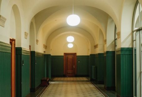 Squeaky Floors And Doors - Floor and Columns in Corridor