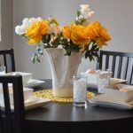 Dining Table - White Ceramic Vase on Dining Table